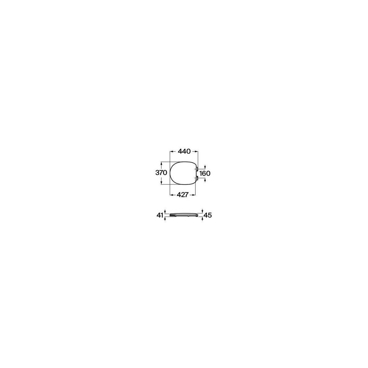 Abattant WC Silencio Blanc CARMEN - ROCA A801B5200B 