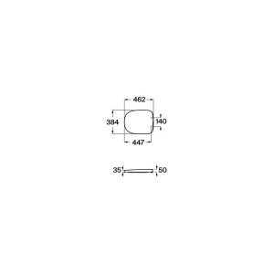 Abattant WC Silencio Blanc BEYOND - ROCA A801B8200B 