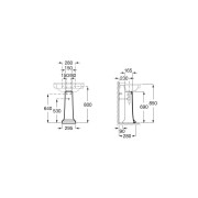 Colonne Pour Lavabo CARMEN - ROCA A3370A0000 
