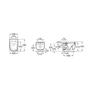 ROCA Beyond Cuvette Suspendue Rimless Blan - A3460B7000 