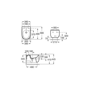 Beyond Bidet Susp Blanc Mat - ROCA A3570B6620 