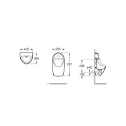 Euret Urinoir Electronique(À Piles 1,5Vaa)(Battery) Blanc - ROCA A35945E000 