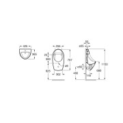 Euret Urinoir Amimentation Exterieure Blanc - ROCA A35945H000 