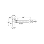 Siphon laiton 300 mm rose gold - ROCA A5064070RG 