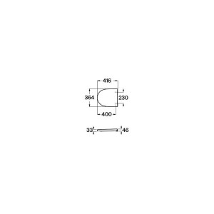 Abattant double WC laqué Meridian Blanc - ROCA A8012AB00B 