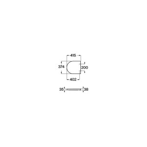 Abattant Wc Compact Silencio Declipsable Inspira Round Onyx - ROCA A80152C64B 