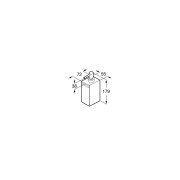 Rubik Distrib De Savon Liquide A Poser Noir Mat - ROCA A816841024 