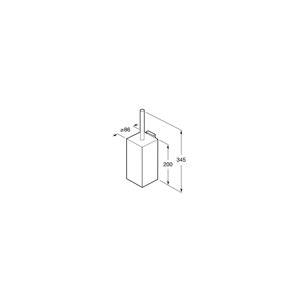 Porte Balayette Rubik - ROCA A816851001 