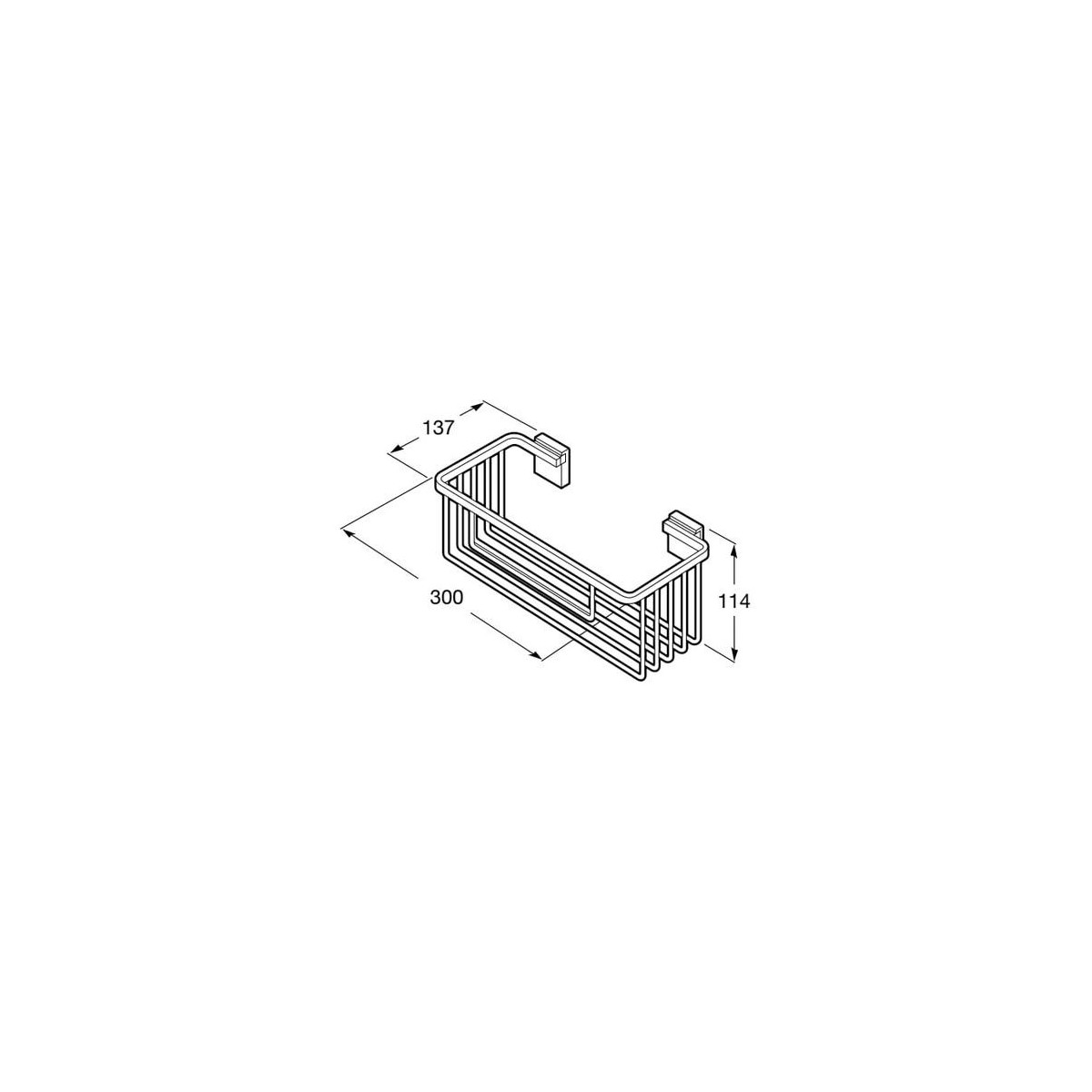 Rubik Porte-Savon Grille 300 Noir Mat - ROCA A816853024 