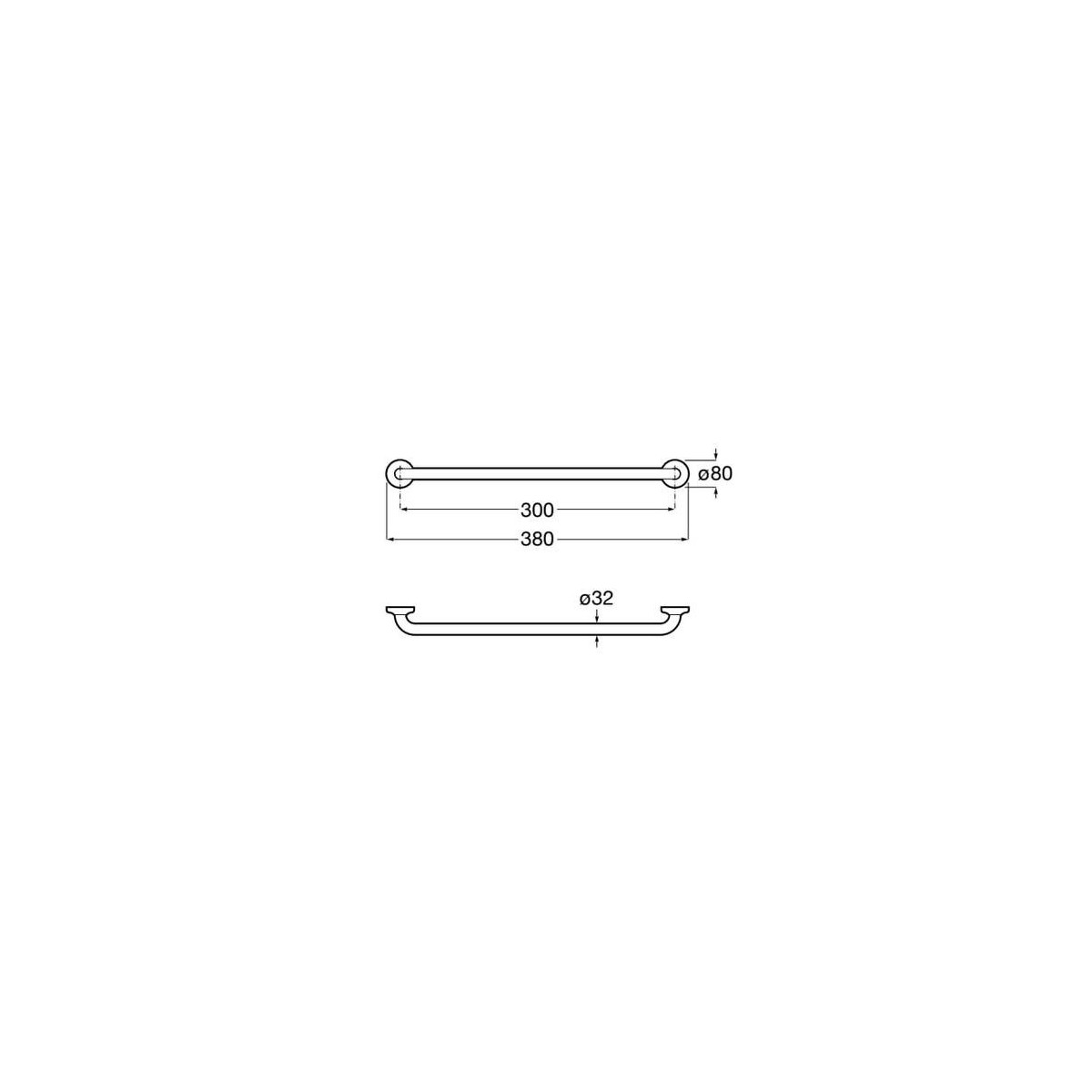 Access Comfort Barre Mate En Acier 300Mm - ROCA A816926002 