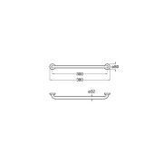 Access Comfort Barre Mate En Acier 300Mm - ROCA A816926002 