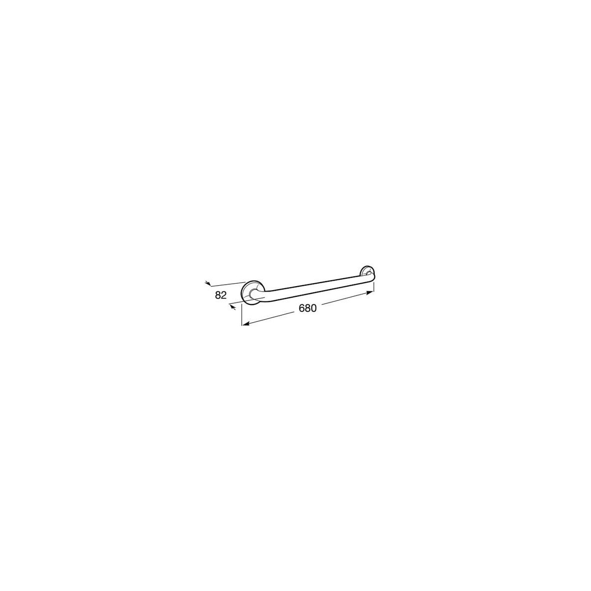 Access Confort Poignee De Bain Acier Inox 600 - ROCA A816928001 