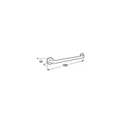 Access Confort Poignee De Bain Acier Inox 600 - ROCA A816928001 