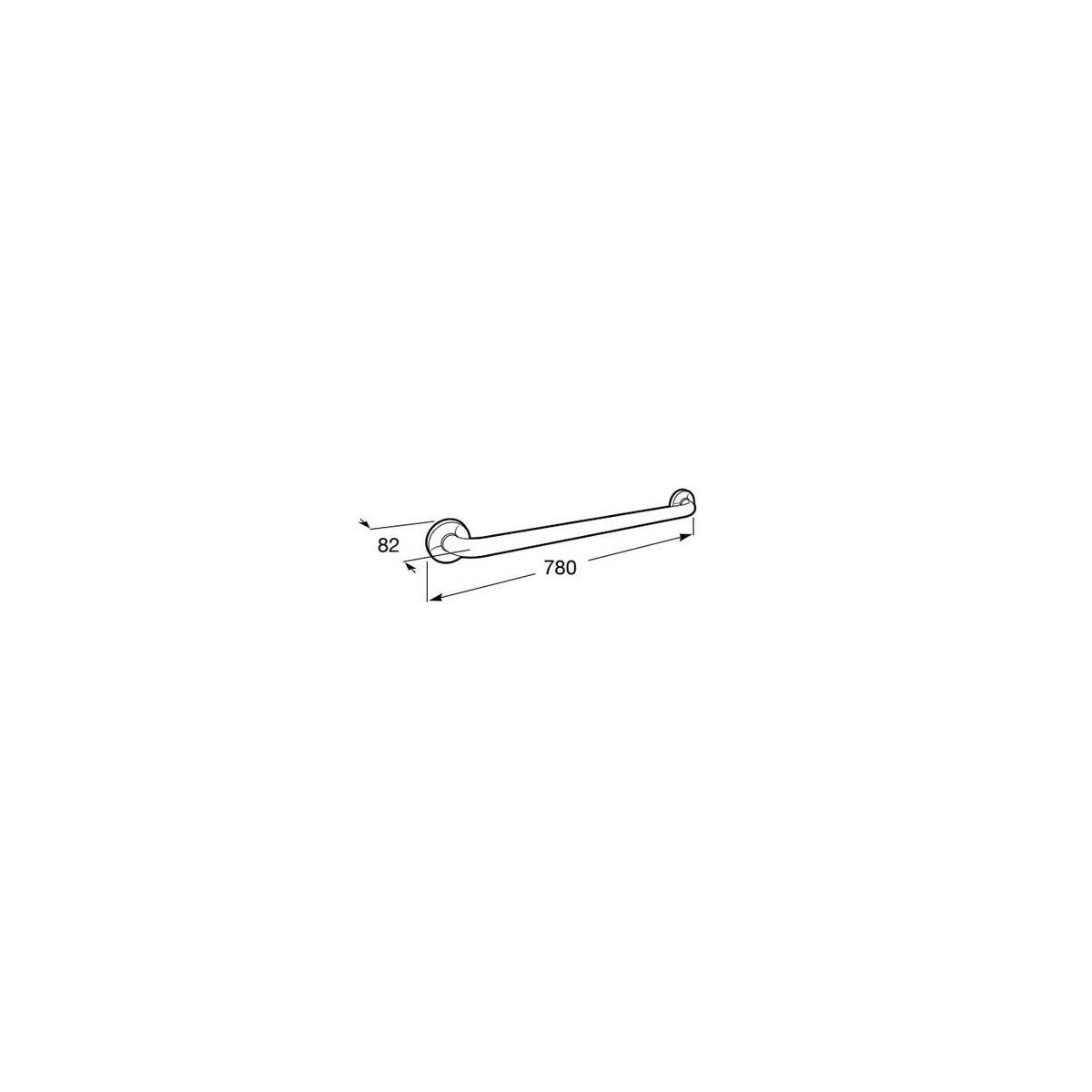 Access Confort Poignee De Bain Acier Inox 700 - ROCA A816929001 