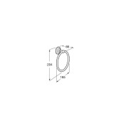 Porte-Serviettes Anneau ROCA Carmen- A817002001 