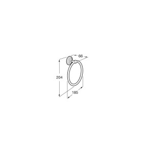 Porte-Serviettes Anneau ROCA Carmen- A817002001 