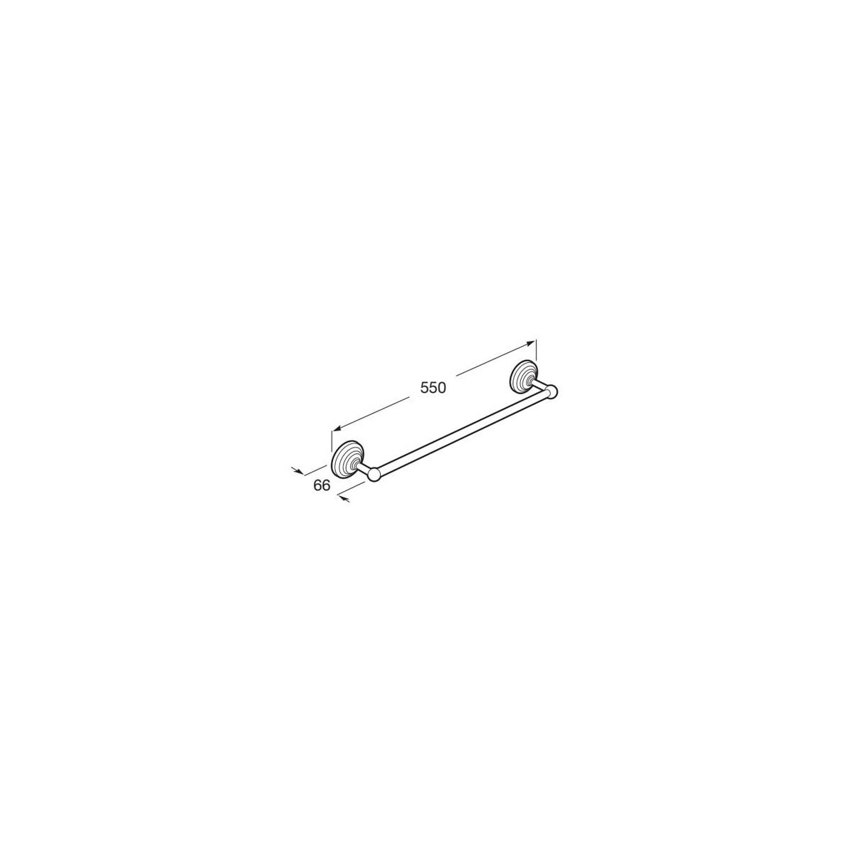 ROCA Carmen Porte-Serviette Barre 600 Mm - A817003001 