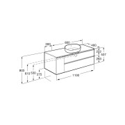 The gap pr lav dte 1100mm blanc brillant - ROCA A851504806 