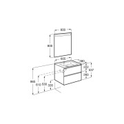The gap pack cpt 2t 600mm (unik+miroir) frêne nordic - ROCA A851526434 