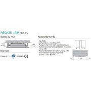 Sèche-serviette soufflant ACOVA - REGATE + AIR eau chaude 1781W (781W+100W) SX167-050IFS