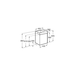 Meuble lave-mains Ona Unik 1 Porte 45cm Vert Mat - Roca A851678513 