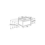 Ona Unik 1 Tiroir 800Mm Droite Orme Foncé-Roca A851719511 
