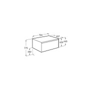 Ona Meuble 1 Tiroir + Plan 800Mm Gris Mat-Roca A851724510 