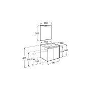 Tenet Pack 2 Portes 600 Mm Frêne Nordic - ROCA A851783434 