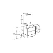 Tenet Pack 2 Tiroirs 700 Mm Noyer - ROCA A851786517 