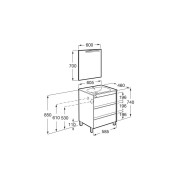 Tenet Pack 3 Tiroirs 600 Mm Blanc Brillant - ROCA A851789806 