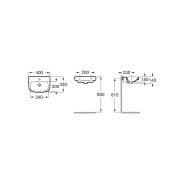 Lavabo mural Blanc Debba - ROCA A325998000 