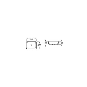 Inspira Sq Lav A Poser 37X50 Blanc Mat - ROCA A327530620 