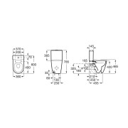 Réservoir alimentation latérale blanc brillant ONA - ROCA A341680000 