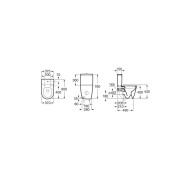 Inspira rd cuv au sol cpt 600 mm dual rimless beige - ROCA A342529650 
