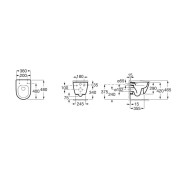 Ona Cuvette Suspendue Compact Rimless 480 Blanc Mat-Roca A346688620 