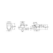 ROCA Inspira Round Bidet Suspendu 370X560 Blanc - A357525000 