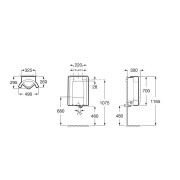 Site Frontal Urinoir Alimentation Inferieure Blanc - ROCA A359605000 