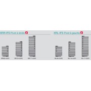 Sèche-serviette soufflant ACOVA - REGATE TWIST + AIR pivot à droite eau chaude