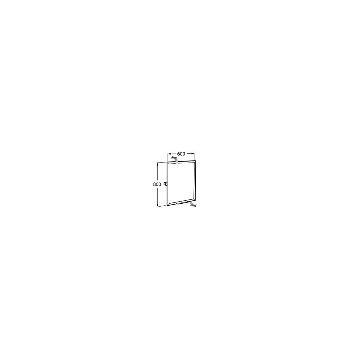 Access Miroir Orientable Nox 80X80 - ROCA A812288000 