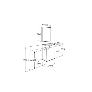 Mini Pack 450Mm Chene Texture - ROCA A855865155 