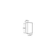 Colonne salle de bains retournable 1 porte 2 étagères Delta Colonne 35cm Vert Mat - Roca A857637513 