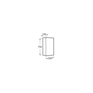 Colonne salle de bains retournable 1 porte 2 étagères Delta Colonne 35cm Vert Mat - Roca A857637513 