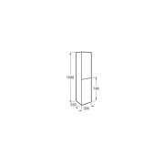 Colonne 2 Portes 150X35X25 Gris Anthracite Brillant Extra - ROCA A857702153 