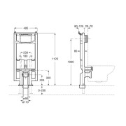Bâti-support WC Duplo One compact - ROCA A890073020 