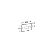 Plaque de commande PL1 One Dual Chromé Mat - ROCA A890195002 