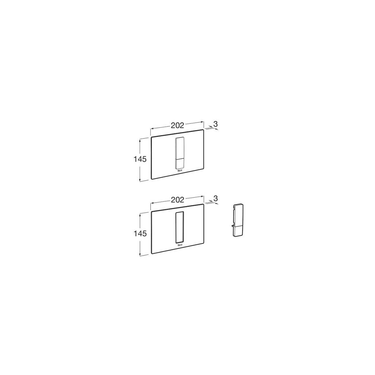 Ps3 panneau frontal pour combiner avec boutons ps3 dual blanc - ROCA A890523300 