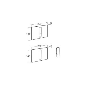 Ps3 panneau frontal pour combiner avec boutons ps3 dual blanc - ROCA A890523300 