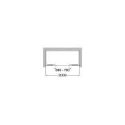 Victoria l4-e 2000 mm noir - ROCA AM12D7D07D0016NMN 