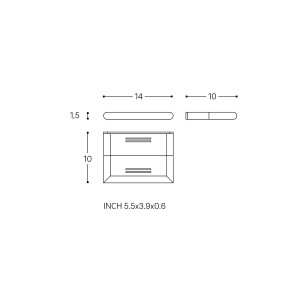 Hali porte-savon chromé chromé 142x104x15 mm - LAUFEN H3831710040001 