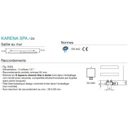 Sèche-serviette ACOVA - KARÉNA Spa eau chaude 582W SV-150-040